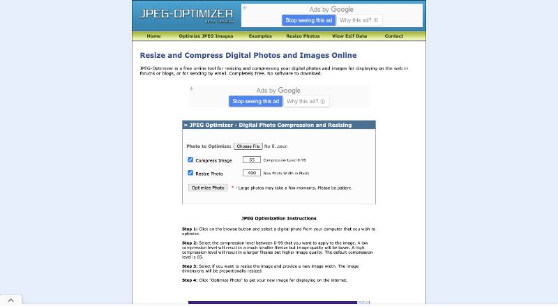 picture optimizer for website