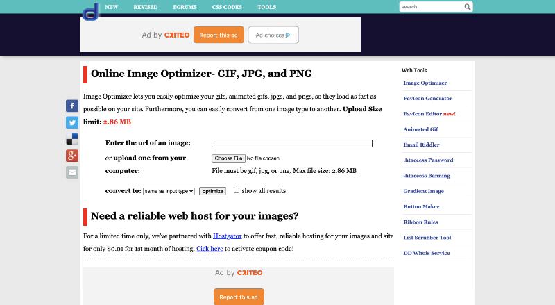 picture optimizer for web